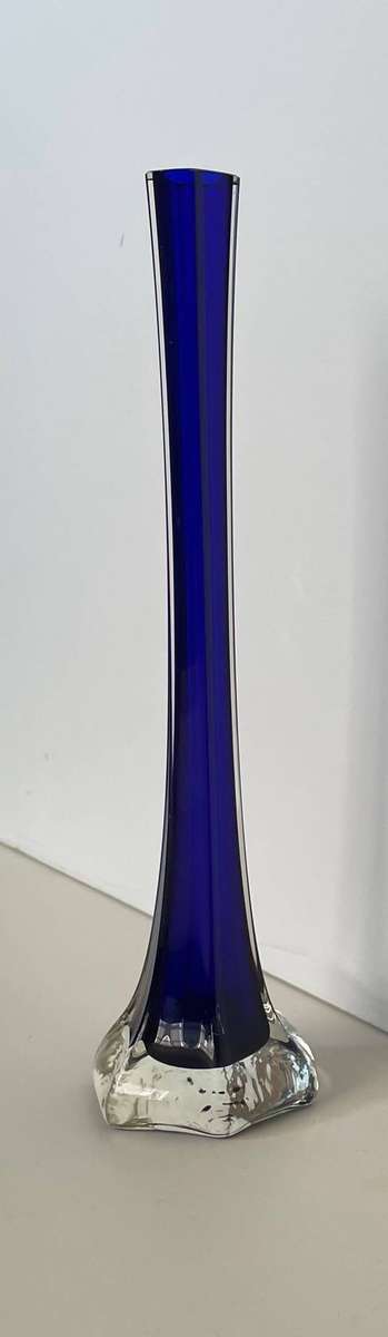 COBOLT BLUE MURANO EIFFEL VASE