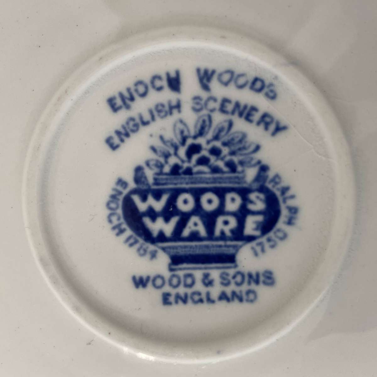 WOODS AND ENGLAND - ENGLISH SCENERY DISPLAY PLATE - 14.5CM