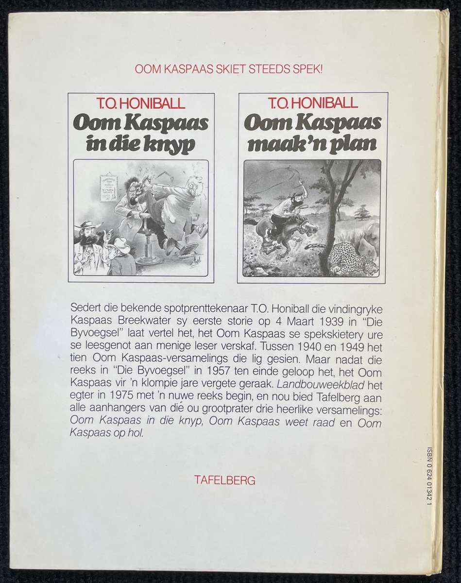 T O HONIBALL - OOM KASPAAS OP HOL - HARD COVER BOOK