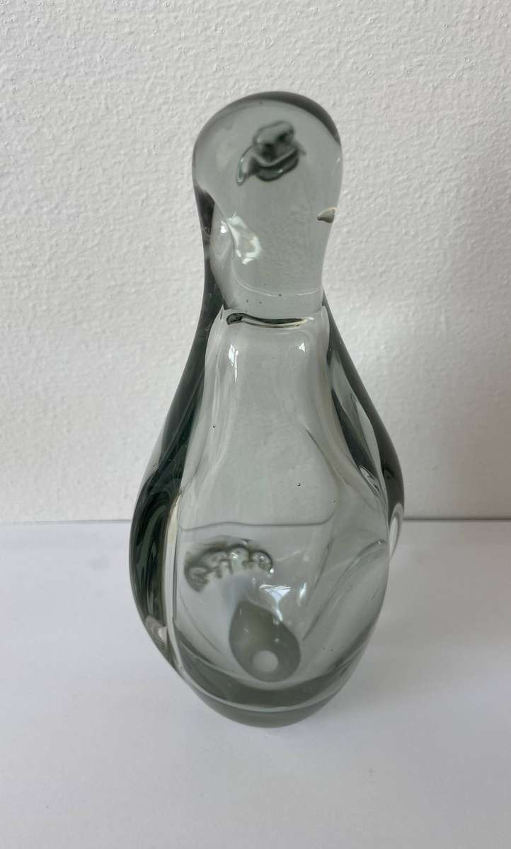 MURANO BLOWN GLASS HOLLOW PENGUIN 18.5CM - IMMACULATE CONDITION