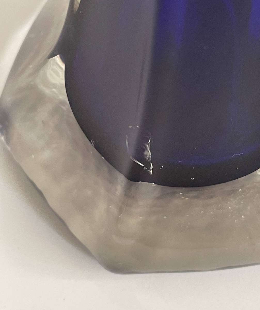 COBOLT BLUE MURANO EIFFEL VASE