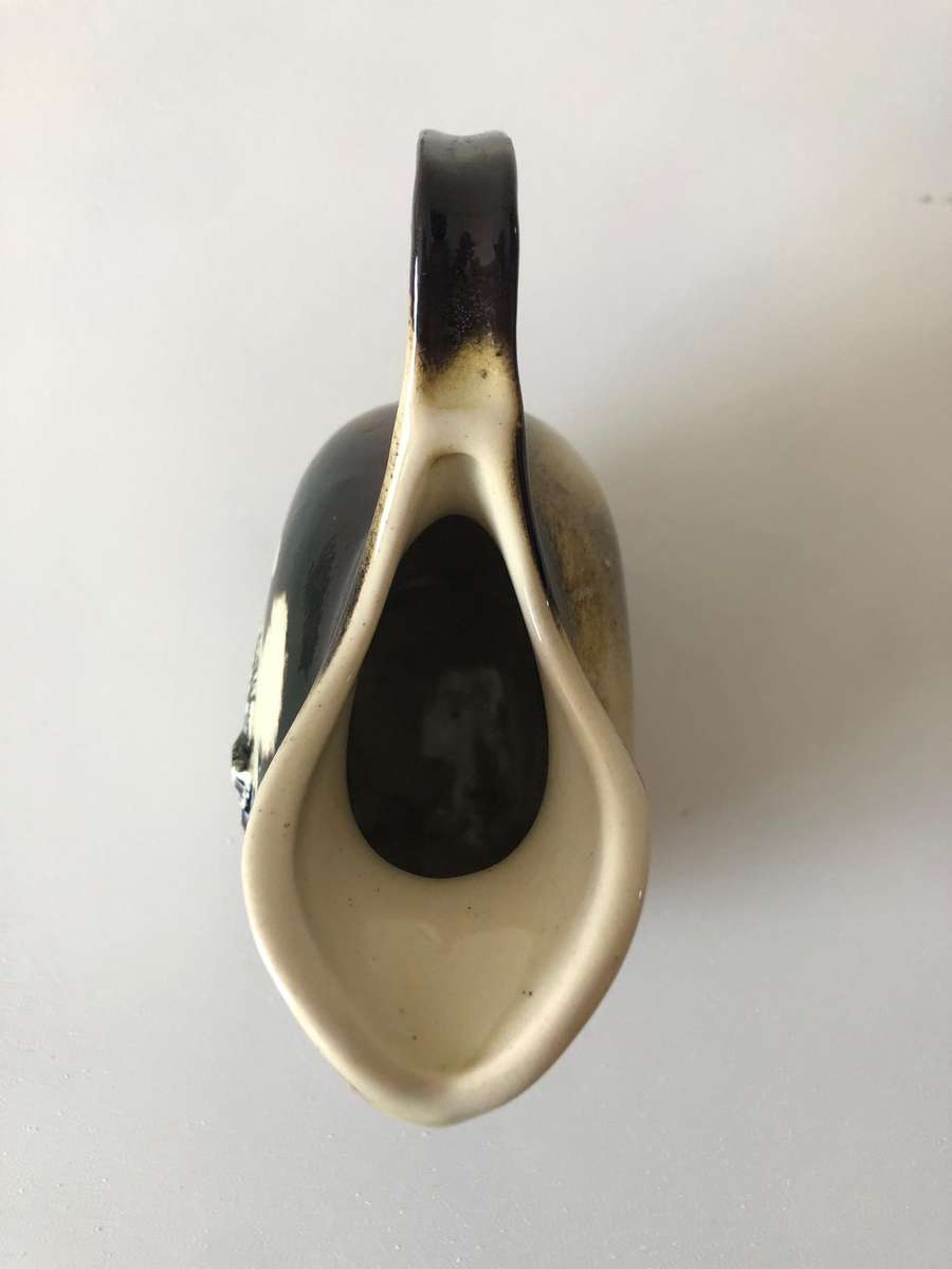 GLAZED ZEBRA CERAMIC JUG