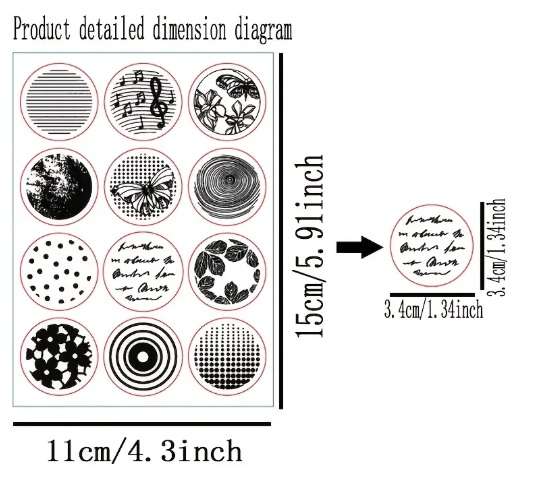 Clear stamps for card making - Circle of Life - Card-making / card-making supplies / Stamping tools