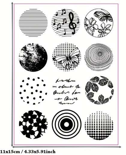 Clear stamps for card making - Circle of Life - Card-making / card-making supplies / Stamping tools