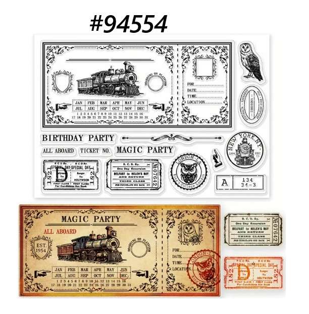 Card-making / Stamping / Mixed Media -  Railway Ticket