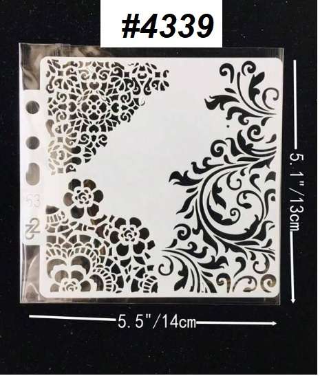 Stencil / Mask / Mixed Media - Flourish