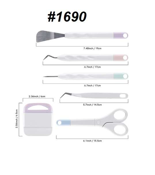 Craft Vinyl Weeding Tools (6 piece) - cardmaking / paper craft / scrapbook