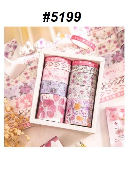 Junk Journaling / Bible Journaling / Crafting / Scrapbooking - Washi Tape - Pink Pirouette