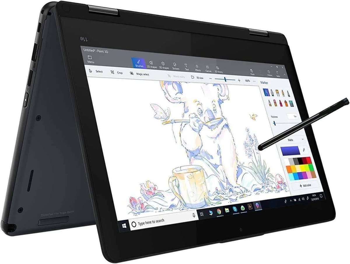 Lenovo Yoga 11e 2-in-1 Convertible Laptop 11.6in Touchscreen Display Intel Quad Core N5030 Proces