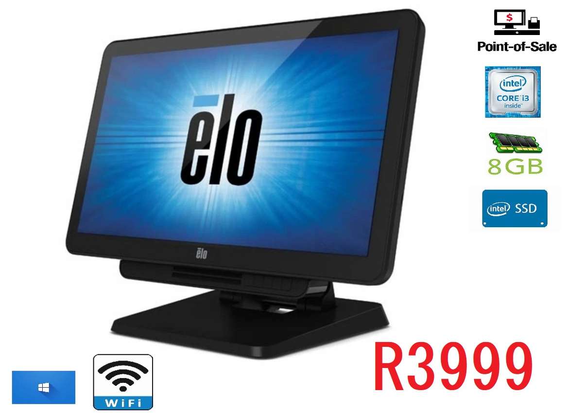 ELO Touch POS  Solutions ESY20X3 AIO POS Core i3- 2.7GHz 4GB 128GB SSD 19.5" FHD MT