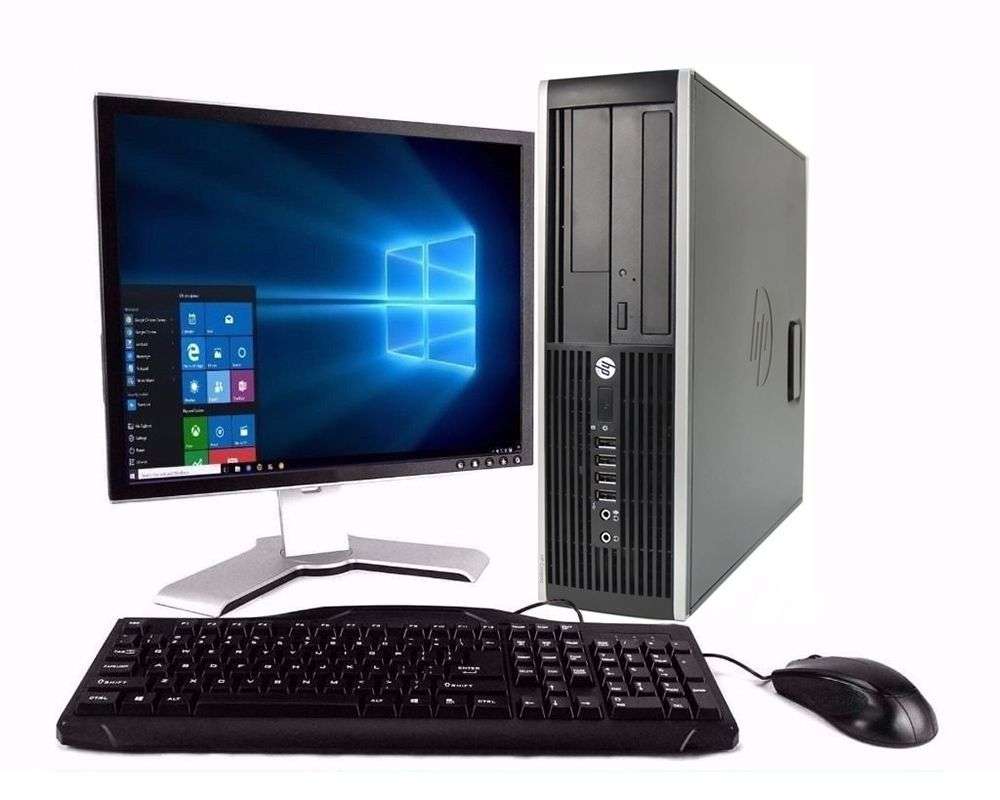 HP COMPUTER Compaq 6200 Pro Desktops - Microsoft Certified Refurbished CORE I3-8GB-250GB+SCREEN