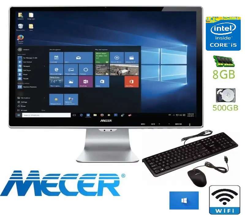 Mecer all in 1 pc Proficient 23.8 Full HD core i5 4th gen -8gb-500gb keyboard + mouse + wifi windows
