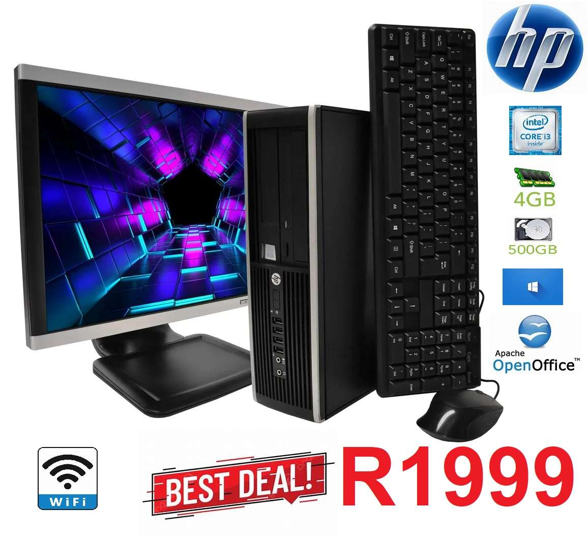 HP COMPUTER 8300 i3 Desktop Bundle(REFURBISHED)+lcd set