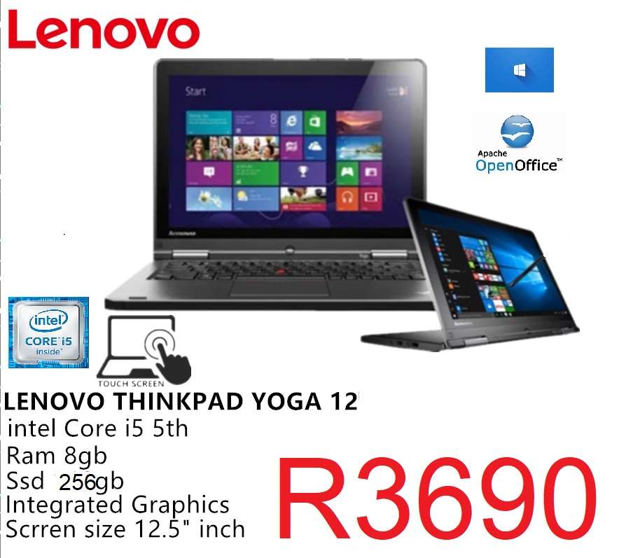 Lenovo ThinkPad Yoga 12  Core i5 -(TOUCH SCREEN )WINDOWS 10