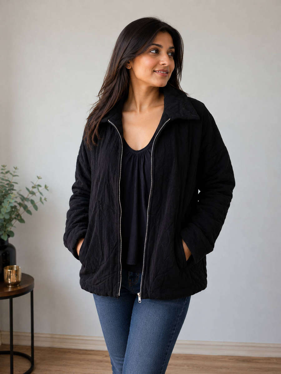 Gorgeous black jacket ...size XL