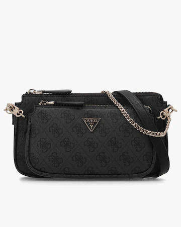 Guess Noelle Double Pouch Crossbody Bag - Black