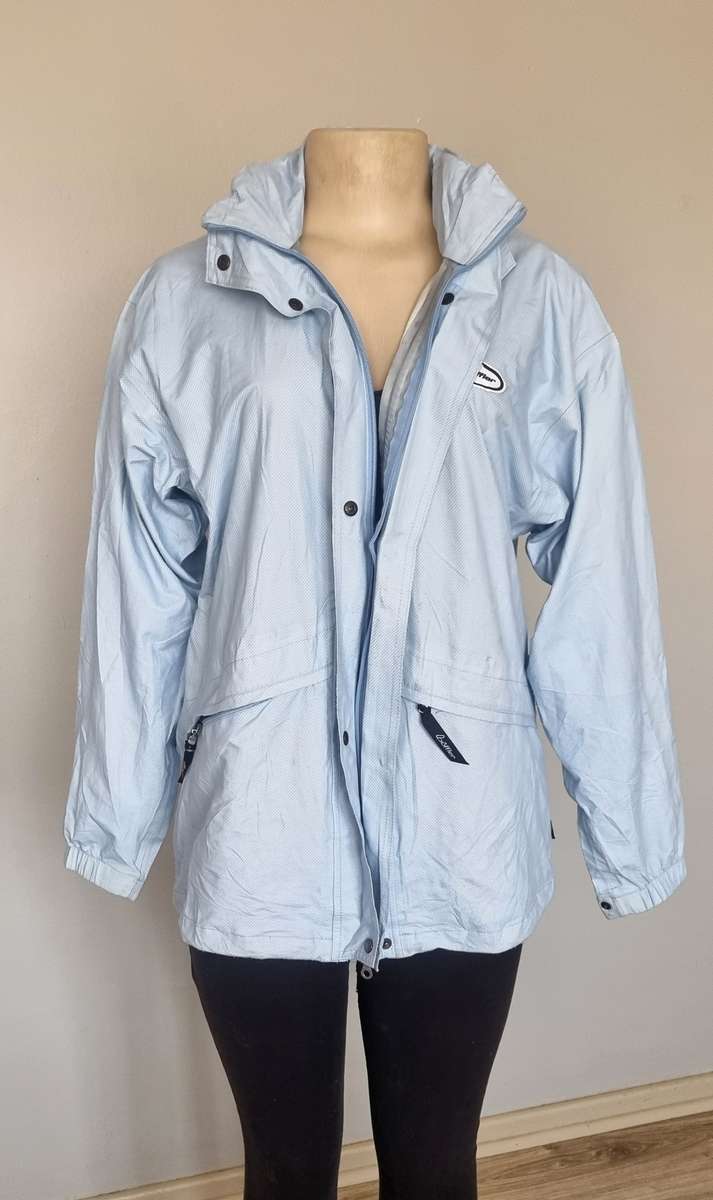 Light blue jacket with hood