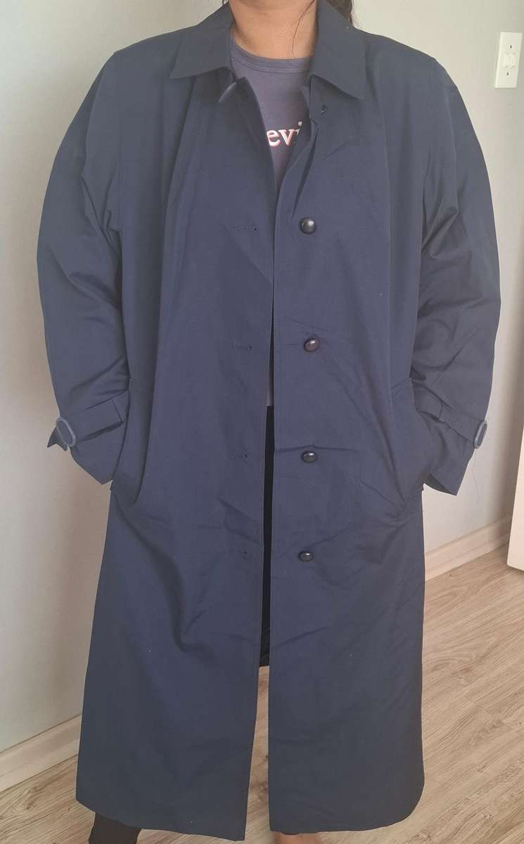 Navy Winter Trench coat  ....size XL