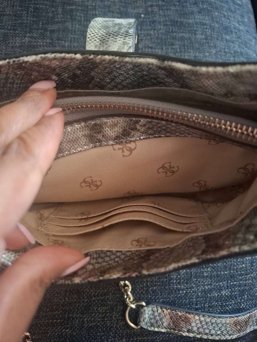 Guess maime mini hobo snakeskin bag...never used