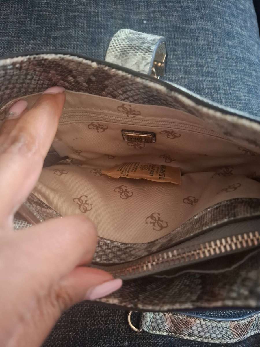 Guess maime mini hobo snakeskin bag...never used