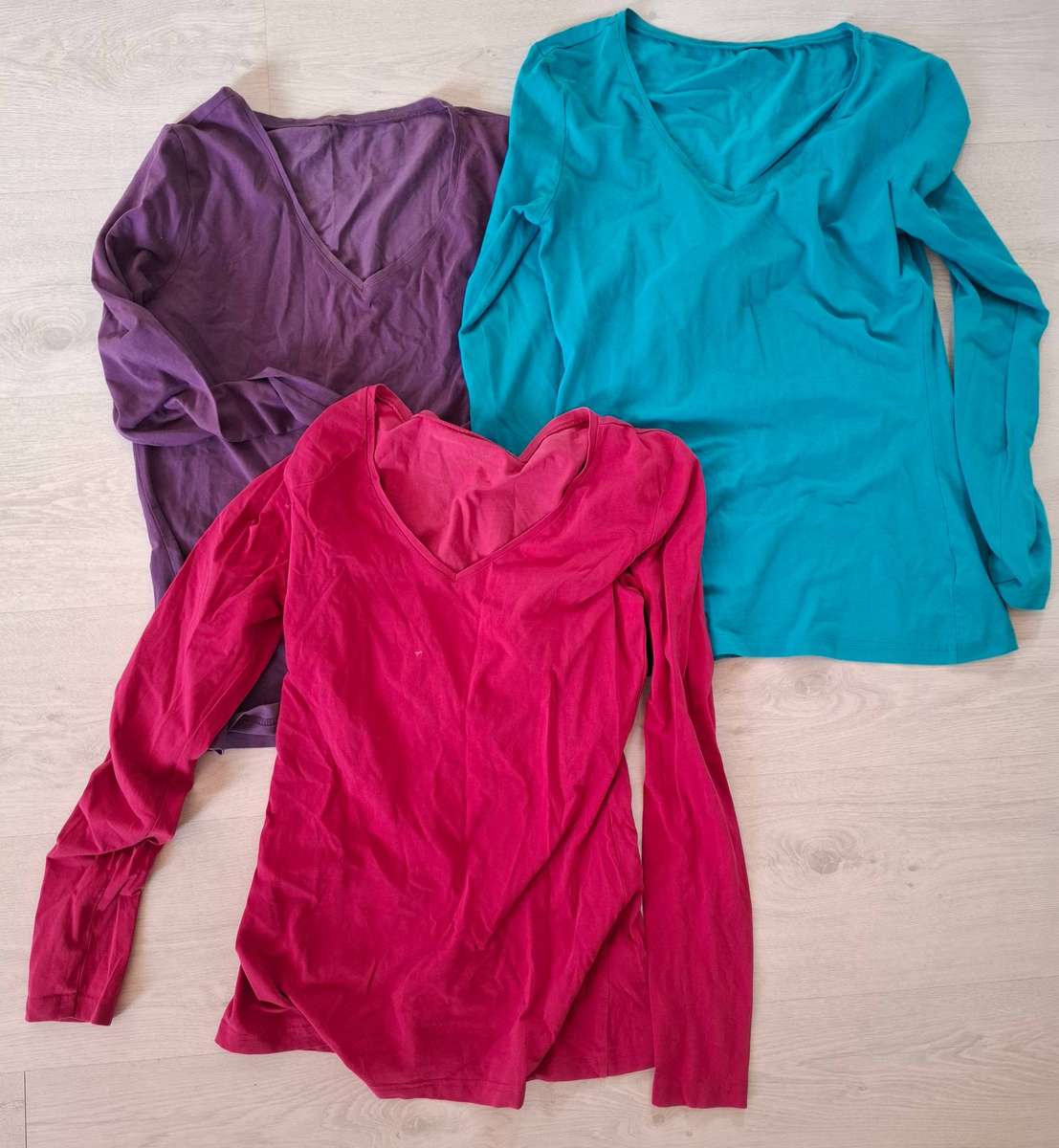 3 long sleeve tops ....size 12