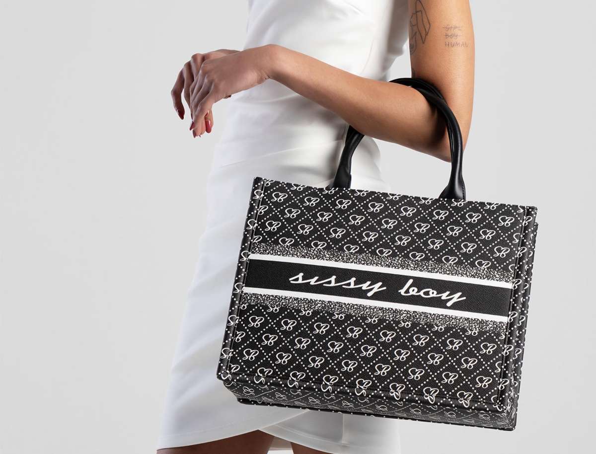 SISSY BOY Printed Jacquard Tote Bag
