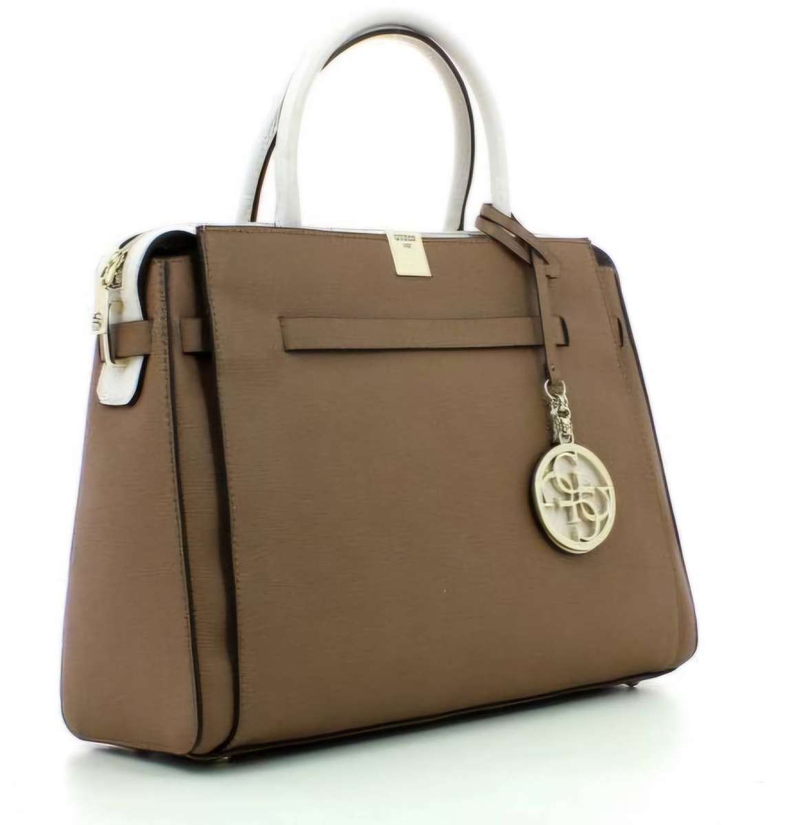 Guess Christy Lrg Girlfriend Satchel Color label MOCHA