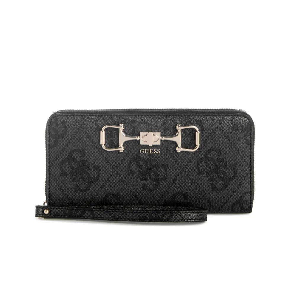 Guess Janie logo Zip around purse