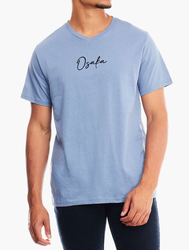 Blue Short Sleeve Graphic Tee