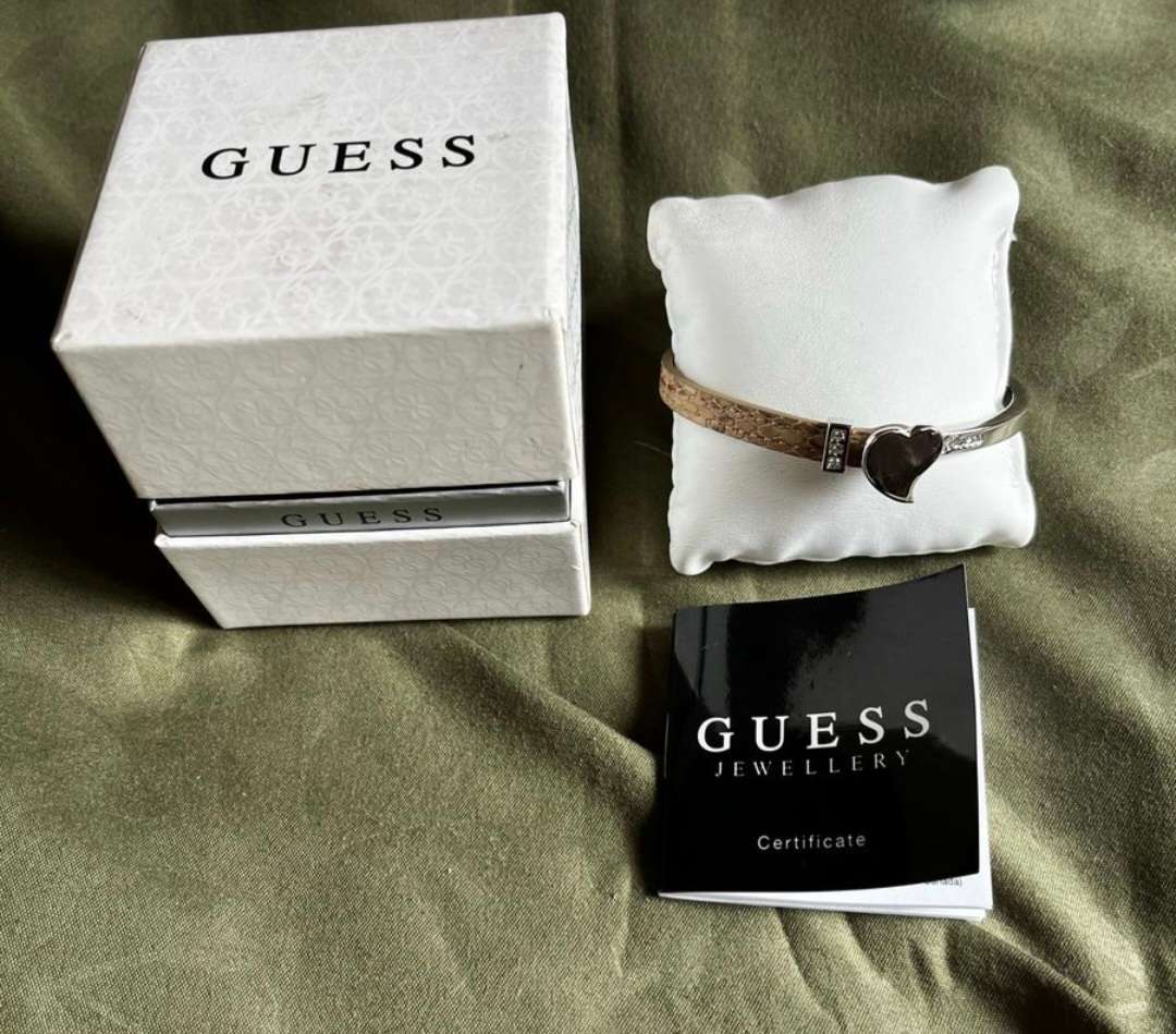 GUESS Iconic snakeskin and silver bracelet