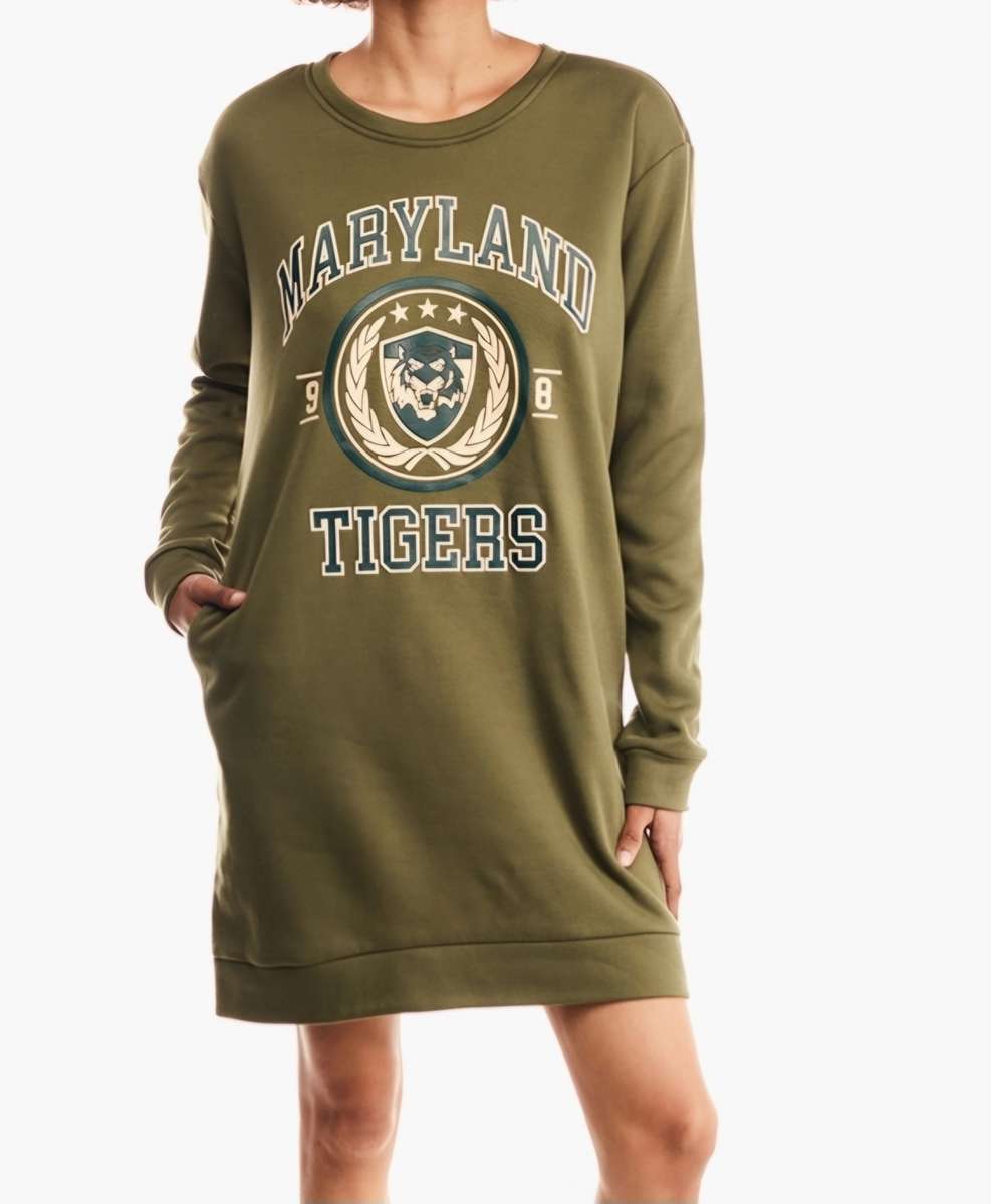 Fatigue Graphic Sweater Dress