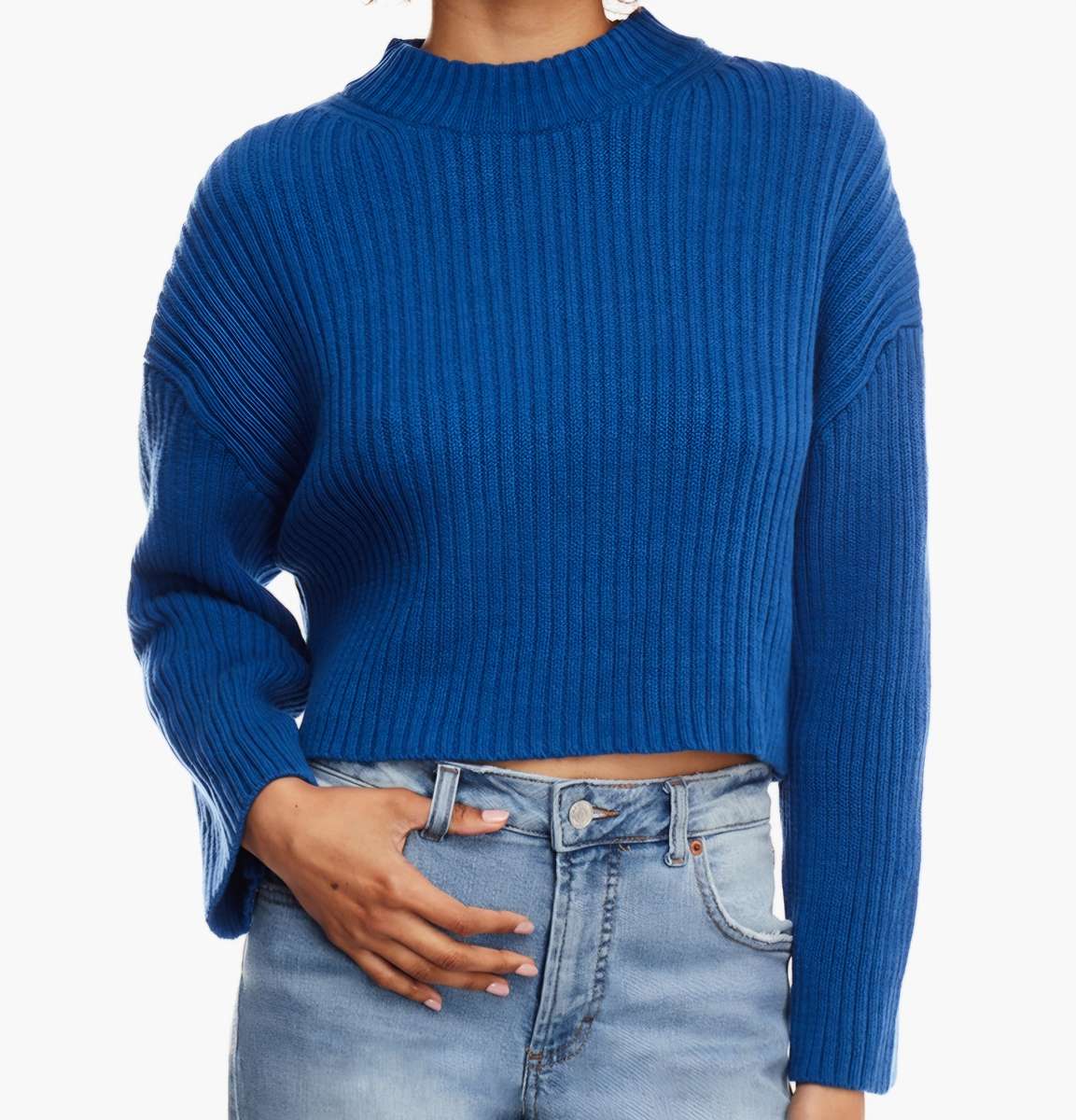 Blue Cropped Jersey