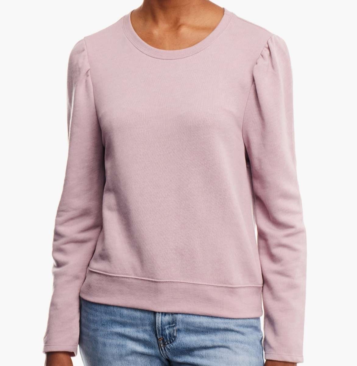 Nude pink Ruched Sweatshirt