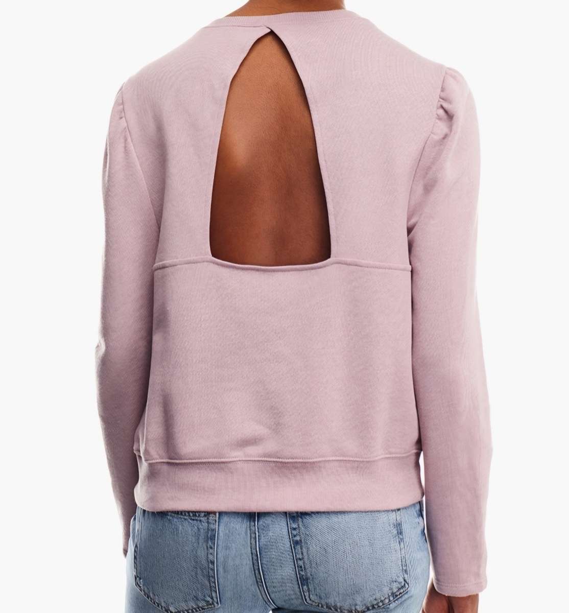 Nude pink Ruched Sweatshirt