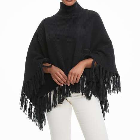 Beautiful black poncho