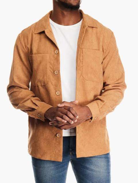 Brown regular fit jacket