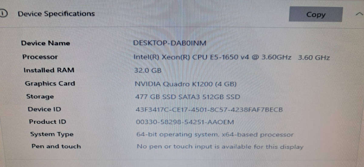 HP Z440 Intel Xeon Workstation Tower PC