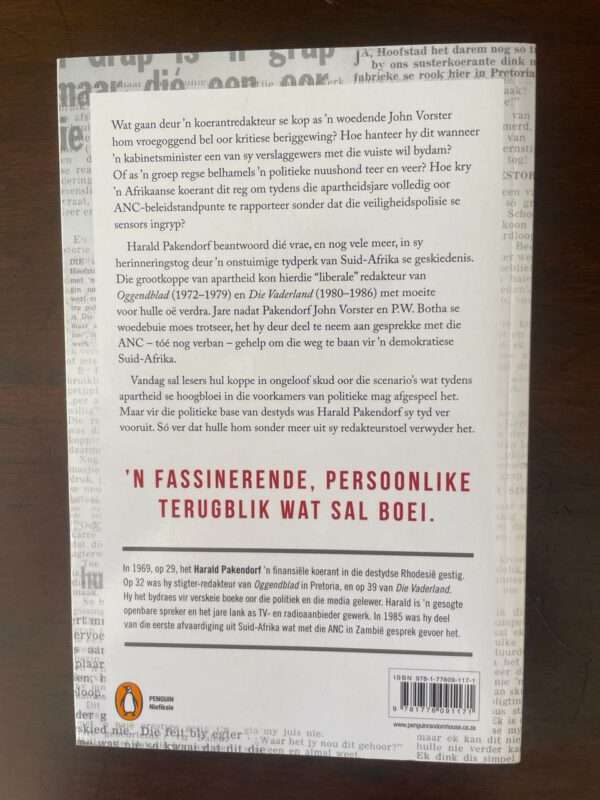 STROOMOP, Herinneringe van n koerantman in die apartheidsera  Harald Pakendorf