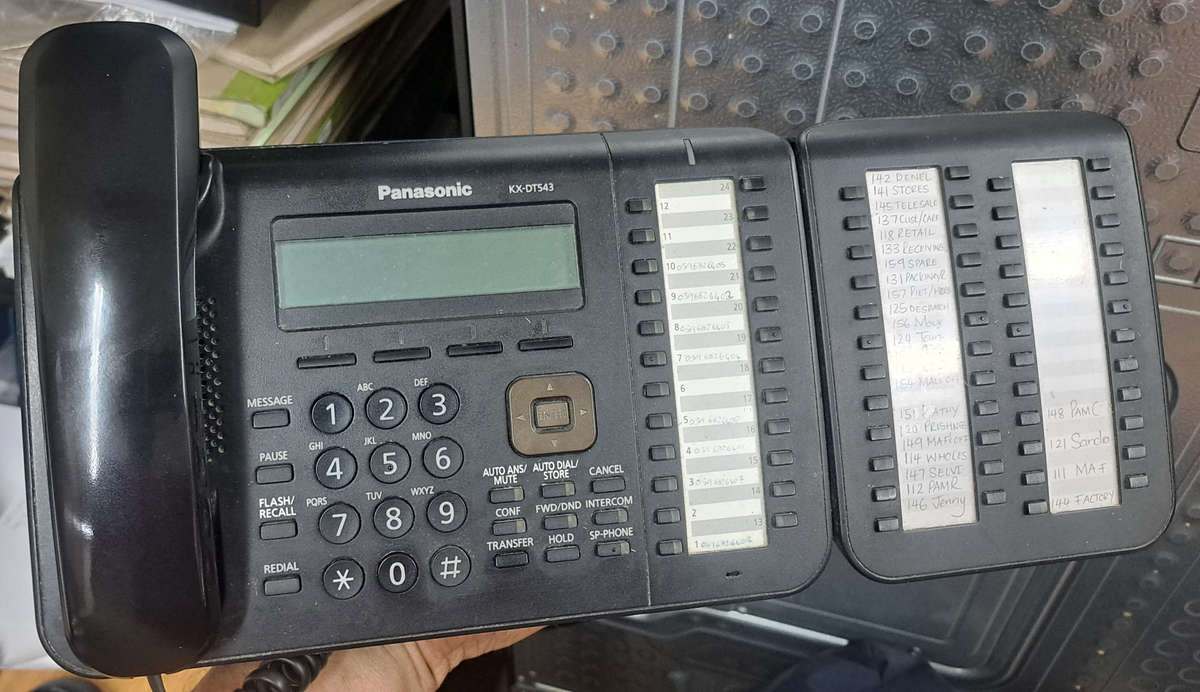 Panasonic NS500 PABX System with Switchboard and Cordless Dect Phones