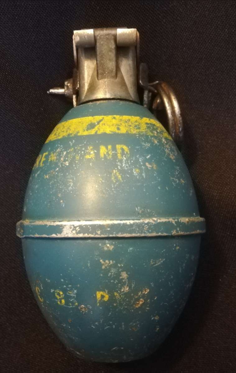 SADF Border War, Practice M26 Grenade, Totally Inert. No overseas postage.