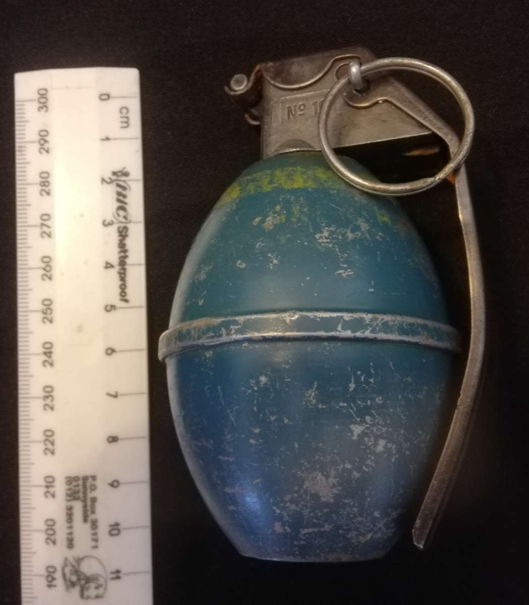 SADF Border War Practice M26 Grenade, Totally Inert. No overseas postage.