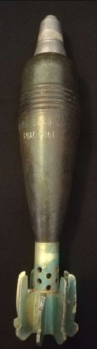 SADF Border War, 60mm Practice Mortar with Fuze. Totally Inert. No overseas postage.