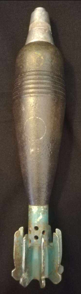 SADF Border War, 60mm Practice Mortar with Fuze. Totally Inert. No overseas postage.