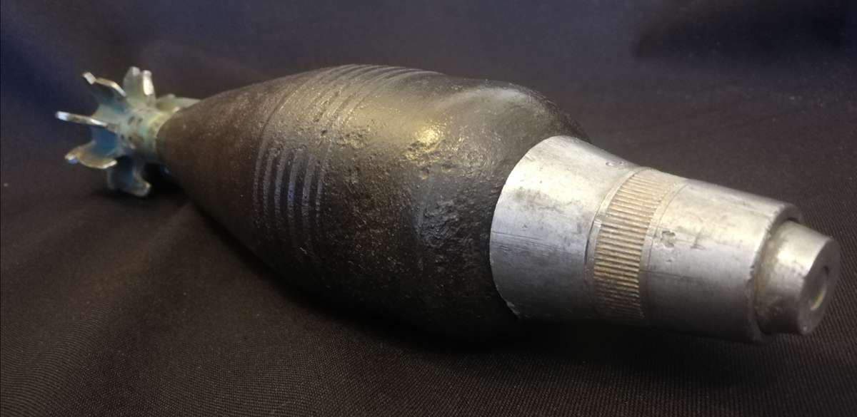 SADF Border War, 60mm Practice Mortar with Fuze. Totally Inert. No overseas postage.