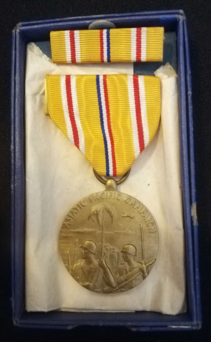 WW2 U.S. Army Asiatic- pacific campaign medal . no overseas postage.