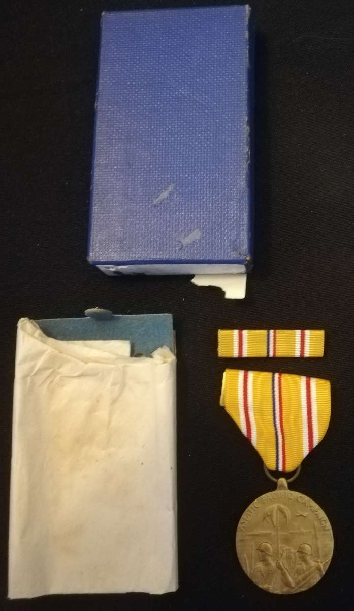 WW2 U.S. Army Asiatic- pacific campaign medal . no overseas postage.