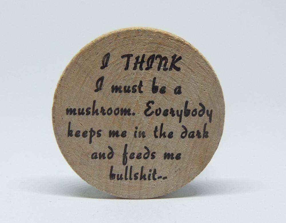 American wooden nickel token -