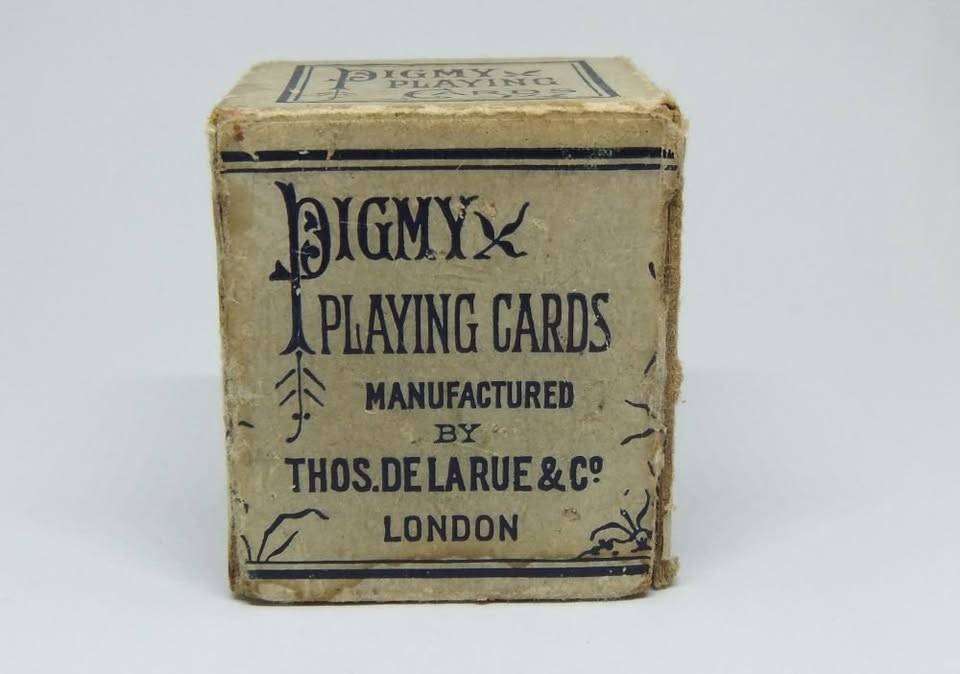 Circa 1890 : Two complete packs of miniature playing cards ( Pigmy ) by Thos.De La Rue & Co