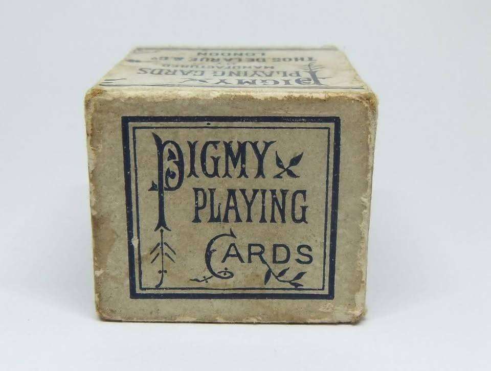 Circa 1890 : Two complete packs of miniature playing cards ( Pigmy ) by Thos.De La Rue & Co