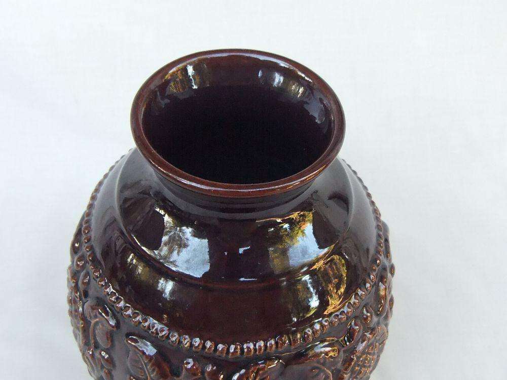 A vintage mid century West German pottery vase by Jasba